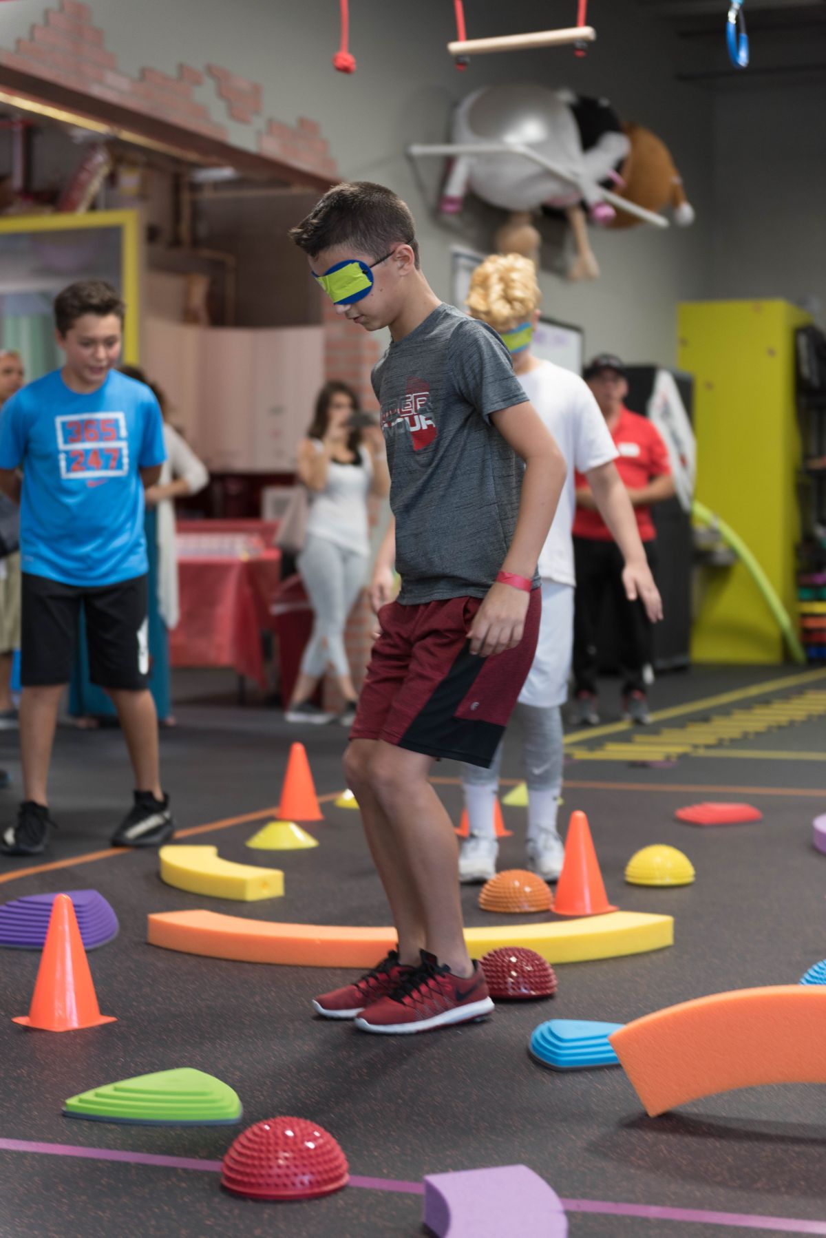 fitwize workout blindfold obstacle course