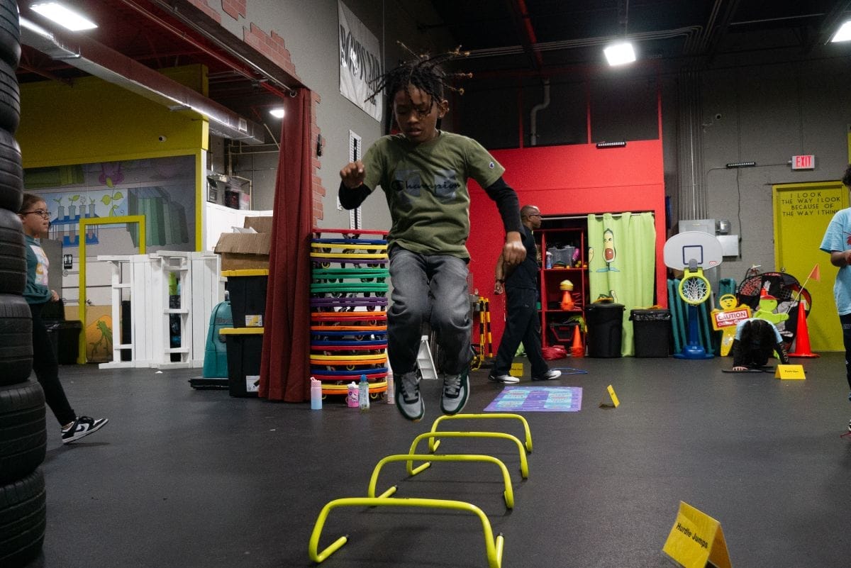 Kids training course at kids' gym