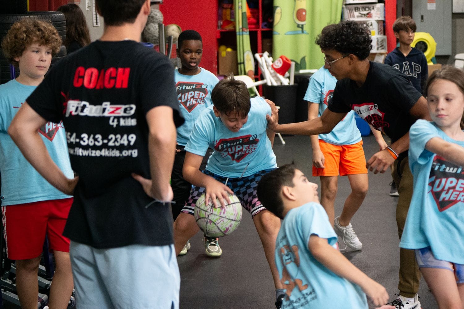 Kids Basketball at After-School Program