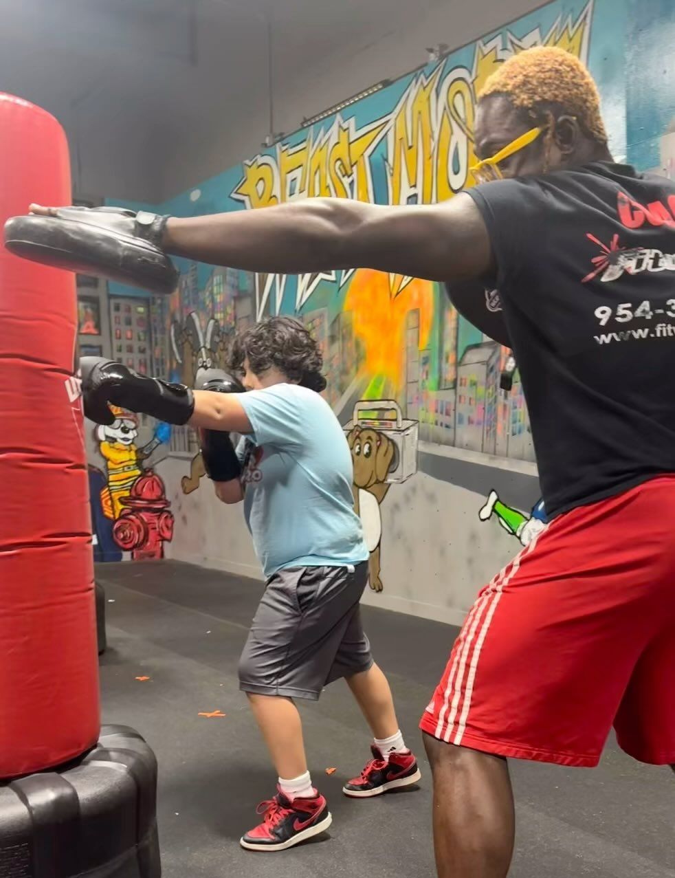 kids gym personal training session